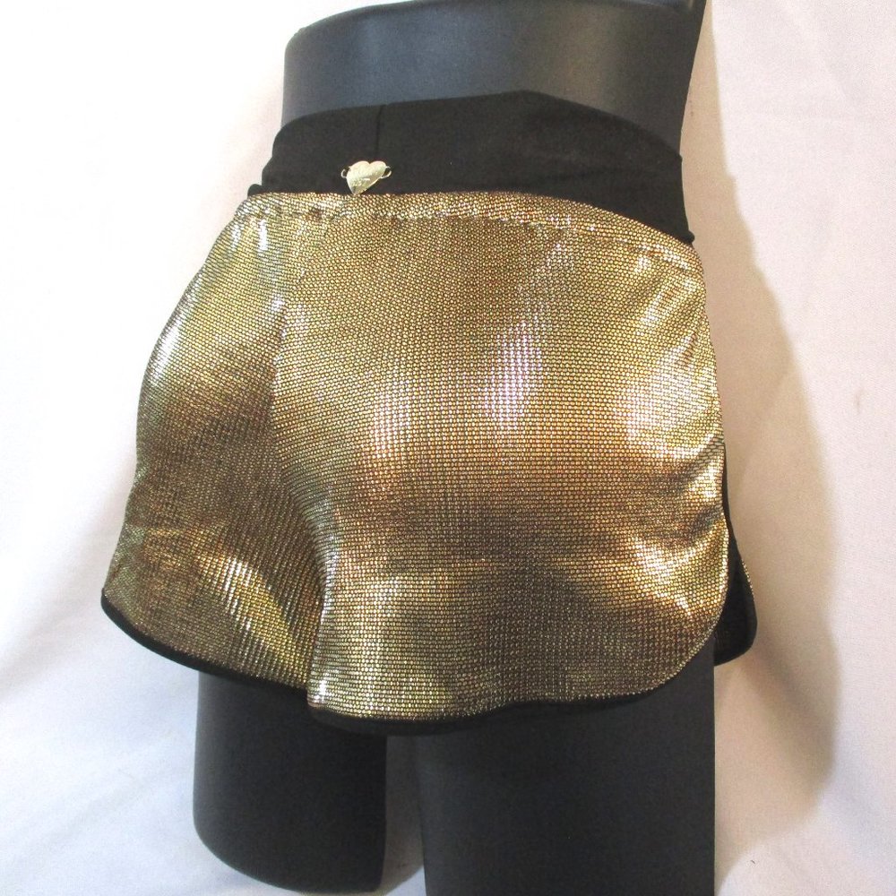 Gold Athletic Shorts for Women
